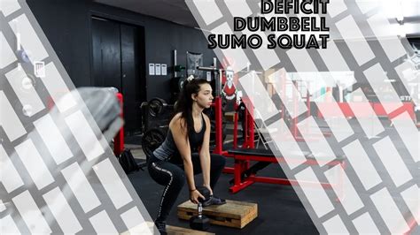 How To Deficit Dumbbell Sumo Squat Youtube