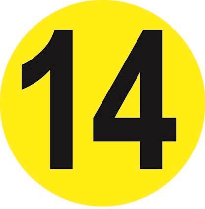 number  labels bright circles bold text choose size