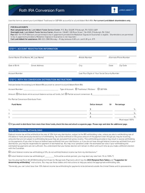 Fillable Online Roth IRA Conversion Form Fax Email Print - pdfFiller