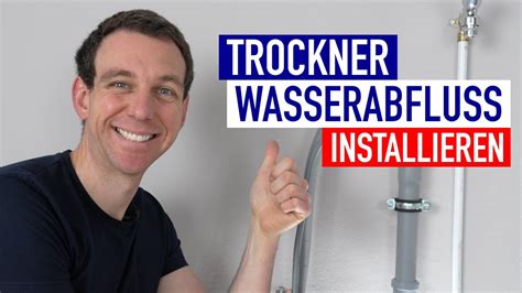 Wasserabfluss Am Trockner Richtig Installieren Anleitung Youtube