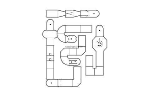 Minigolf Course Free Autocad Block Free Cad Floor Plans