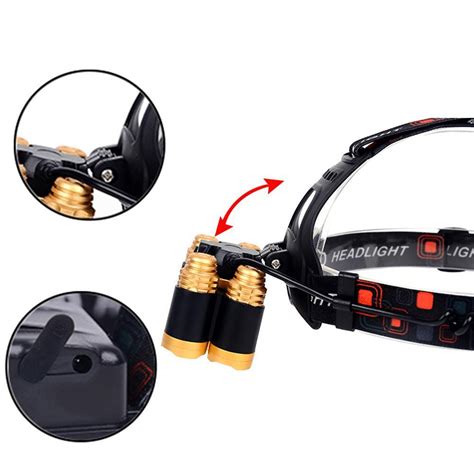 CREE XML T6 5X LED 80000 Lm Headlamp Rechargeable USB Adjustaqble Focus