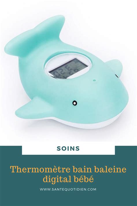 Thermomètre bain baleine digital bébé Jouet de bain Thermometre de