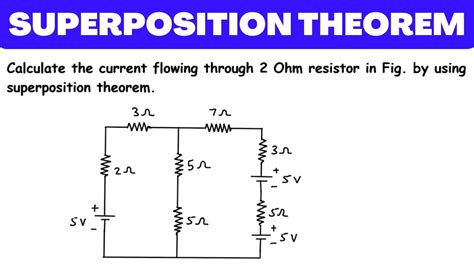 Superposition Theorem Solved Example Electric Circuits Network