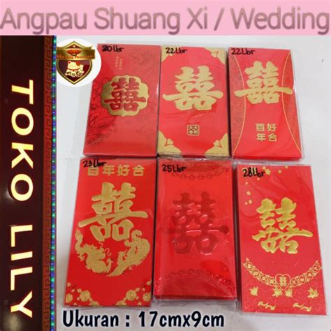 Jual Angpau Wedding Angpao Suang Xi Angpau Sangjit Amplop Nikah