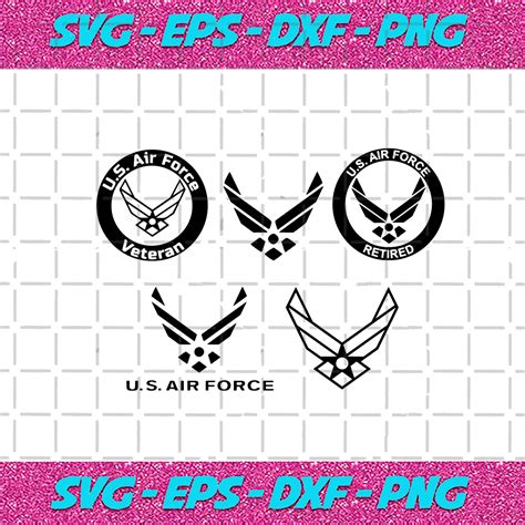 Us Air Force Logo Bundle Svg Trending Svg Usa Forces Sgvg United States Air Force Military