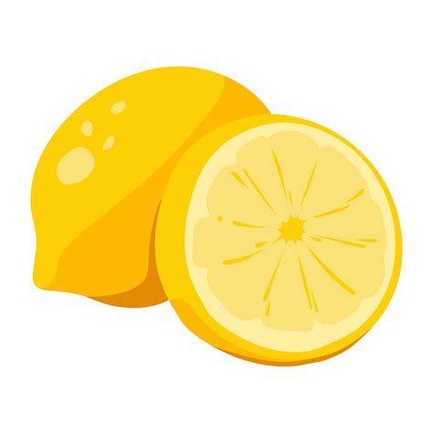 Lemon Fruit Fruit In A Simple Illustration With Gradient Color 10950302 Png