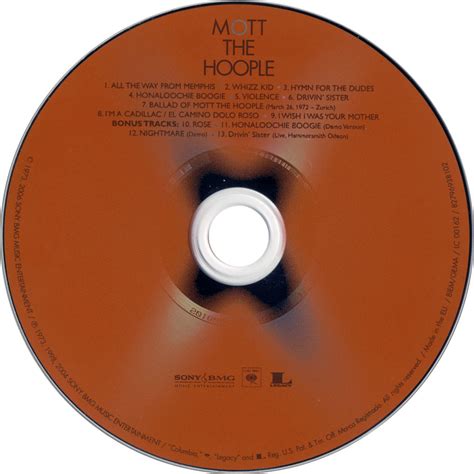 Car Tula Cd De Mott The Hoople Mott Portada