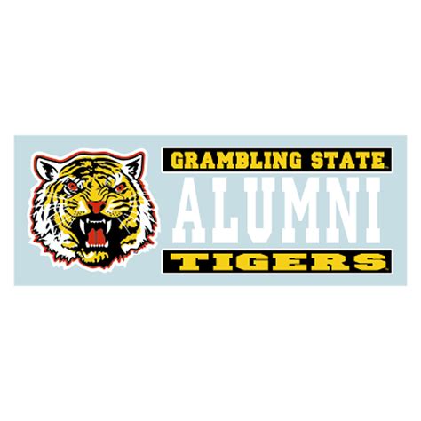 Grambling State Decal Tiger Head Alumni Decal 6 6 In