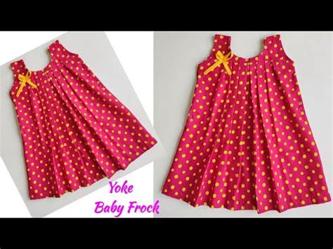 Yoke Baby Frock Cutting And Stitching Designer Baby Frock Cutting And