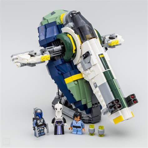 review lego star wars  jango fetts starship hoth bricks