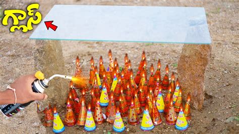 Flower Pot Crackers Vs Tuff Glass Experiment In Telugu Telugu