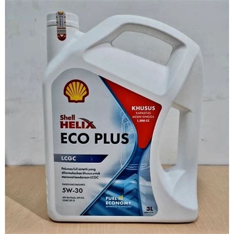 Jual Shell Helix ECO Plus LCGC 0W 20 Galon 3 Liter Shopee Indonesia