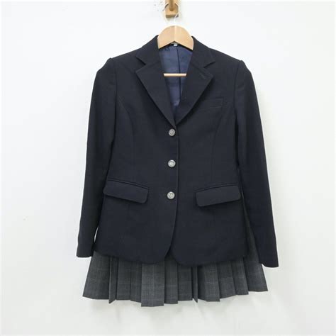 【中古】神奈川県 横浜栄高等学校 女子制服 5点（ブレザー・スカート）sf013911 中古制服通販パレイド