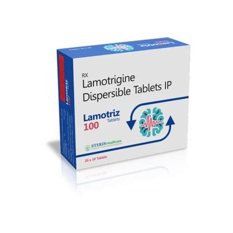 Lamotriz 100 Lamotrigine Dispersible Tablet 20x10 Prescription At Rs 2712box In Jaipur