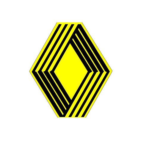 Sickers logo Renault 1980 vintage