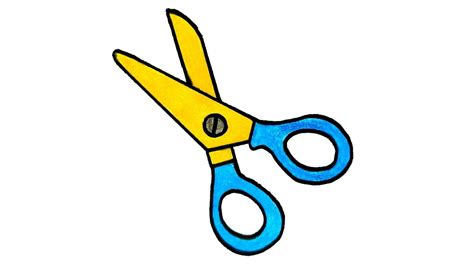 How To Draw A Scissor How To Draw Scissor Step By Step Youtube