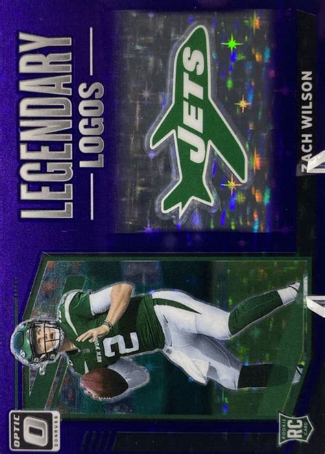 Zach Wilson Optic Ll Legendary Logos Purple Stars Price