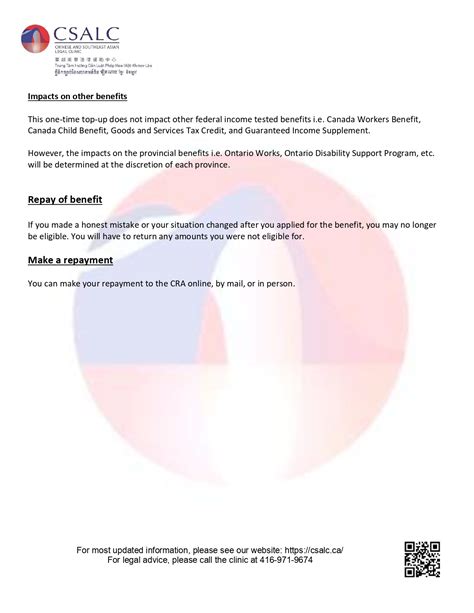 Information on the New Canada Housing Benefit - CSALC