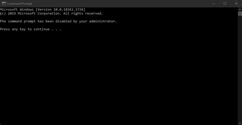 How To Fix The Command Prompt Has Been Disabled By Your Administrator Without Access To An