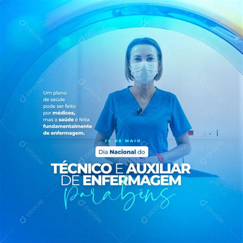 Social Media Dia Nacional do Técnico e Auxiliar em Enfermagem Parabéns