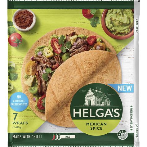 Helgas Mexican Spice Wraps 7 Pack Woolworths