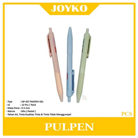 Jual Joyko Pulpen Gel Pen Gp Paspen Gel Pcs Shopee Indonesia