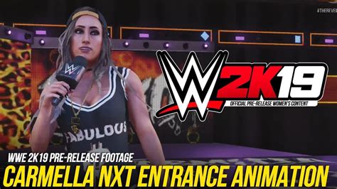 Wwe 2k19 Carmella Nxt Entrance Animation Wwe2k19 Youtube