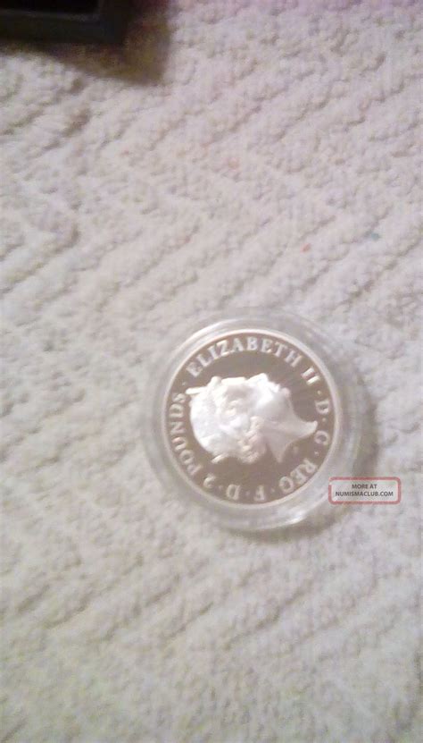 Unicorn Of Scotland Oz Proof Silver Queens Beasts Mintage W