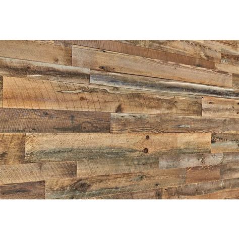 Barn-Wall Antique Brown Barn Board Wall Panels in Varying Sizes (14 sq ...