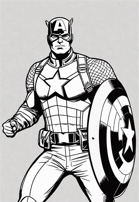 1 Captain America Coloring Pages Colorbliss Art