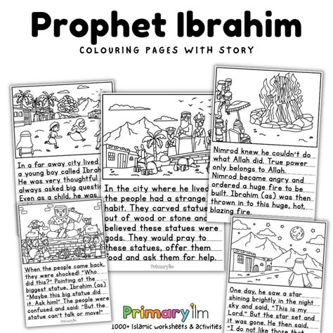 The Story Of Ibrahim As With Worksheets Primary Ilm