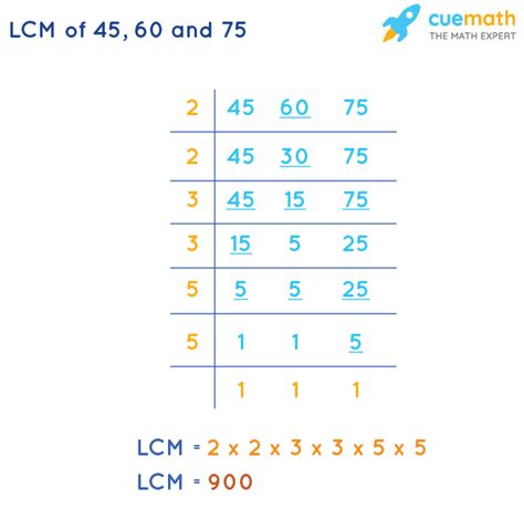 Lcm Of 45 60 And 75 How To Find Lcm Of 45 60 75