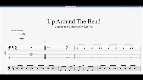 Ccr Up Around The Bend Bass Tab） Youtube