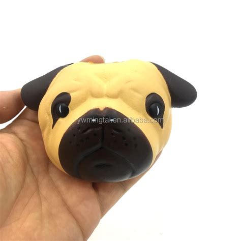 Squishy Cute Dog Head Toys Manufacturer Promotional Cheap High Quality Simulation Squishy Toys ...