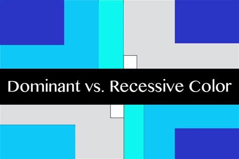 Understanding Color Dominant Vs Recessive Colors Learning Graphic