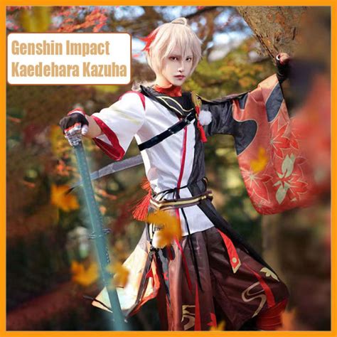 Genshin Impact Cosplay Kaedehara Kazuha Cosplay Costume Suit Set ...