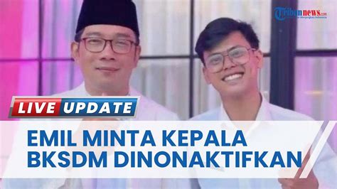 Berpihak Pada Husein Ridwan Kamil Ngaku Sudah Minta Kepala BKPSDM