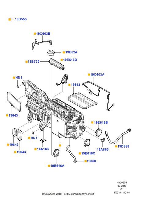 Explore the Detailed Breakdown of 2010 Ford Edge Parts