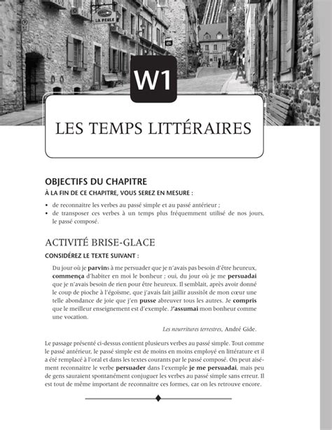 les teMPs littérAires