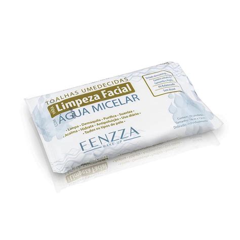 Toalhas Umedecidas Para Limpeza Facial Com Água Micelar Fenzza Shopee