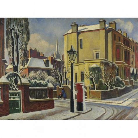 London Snow By Adrian Allinson London Snow British Art London Art