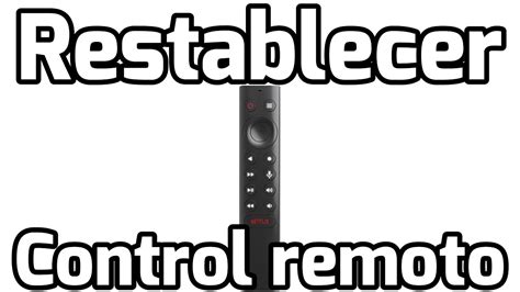 Restablecer Control Remoto Shield Tv A Valores De F Brica How Do I