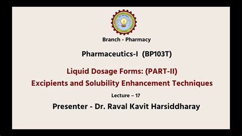 Pharmaceutics I AKTU Digital Education YouTube