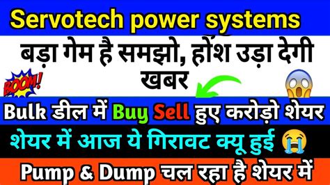 Servotech Power Systems Limited Share Latest News Servotech Power