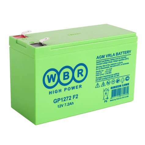 Купить Аккумулятор WBR GP1272 F2 (12V / 7.2Ah) с доставкой по Алматы