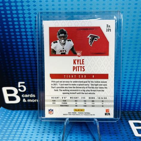 Panini Phoenix Kyle Pitts Rookie Card Atlanta Falcons Ebay