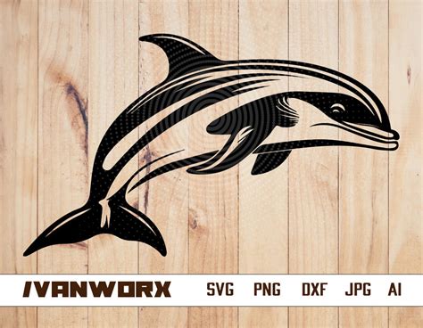 Dolphin Svg Dolphin Png Dolphin Stencil Fish Svg Dolphin Shirt Svg ...