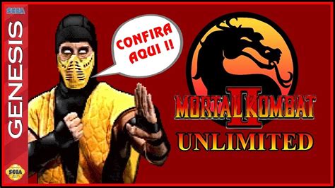 Mortal Kombat Unlimited Para Mega Drive Hack Rom Youtube