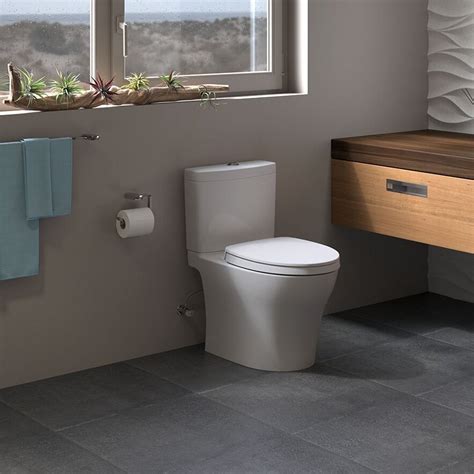 TOTO Aquia IV Dual Flush Elongated Two Piece Toilet With High